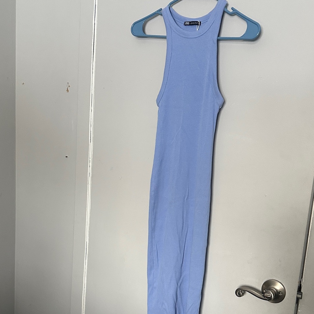 Zara Women's Blue Maxi Dress